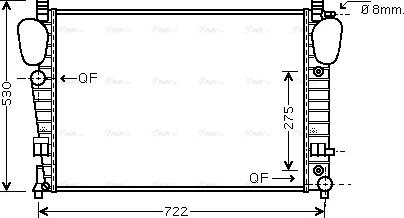 Ava Quality Cooling MSA2334 - Radiators, Motora dzesēšanas sistēma autodraugiem.lv