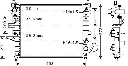 Ava Quality Cooling MSA2332 - Radiators, Motora dzesēšanas sistēma autodraugiem.lv