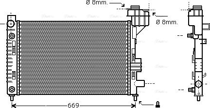 Ava Quality Cooling MSA2248 - Radiators, Motora dzesēšanas sistēma autodraugiem.lv