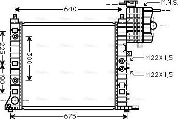 Ava Quality Cooling MSA2243 - Radiators, Motora dzesēšanas sistēma autodraugiem.lv