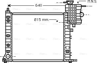 Ava Quality Cooling MSA2265 - Radiators, Motora dzesēšanas sistēma autodraugiem.lv