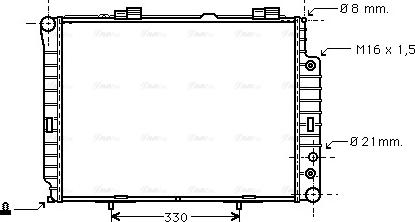 Ava Quality Cooling MSA2214 - Radiators, Motora dzesēšanas sistēma autodraugiem.lv