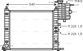 Ava Quality Cooling MSA2218 - Radiators, Motora dzesēšanas sistēma autodraugiem.lv