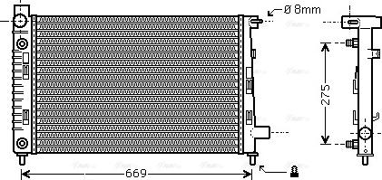 Ava Quality Cooling MSA2282 - Radiators, Motora dzesēšanas sistēma autodraugiem.lv