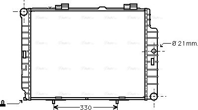 Ava Quality Cooling MSA2287 - Radiators, Motora dzesēšanas sistēma autodraugiem.lv