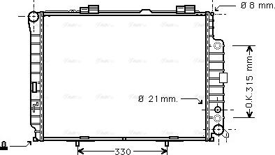 Ava Quality Cooling MSA2228 - Radiators, Motora dzesēšanas sistēma autodraugiem.lv