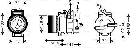 Ava Quality Cooling MSAK431 - Kompresors, Gaisa kond. sistēma autodraugiem.lv