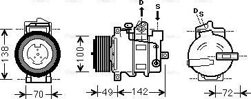 Ava Quality Cooling MSAK566 - Kompresors, Gaisa kond. sistēma autodraugiem.lv