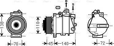 Ava Quality Cooling MSAK568 - Kompresors, Gaisa kond. sistēma autodraugiem.lv