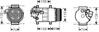 Ava Quality Cooling MSAK576 - Kompresors, Gaisa kond. sistēma autodraugiem.lv