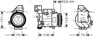 Ava Quality Cooling MSAK075 - Kompresors, Gaisa kond. sistēma autodraugiem.lv