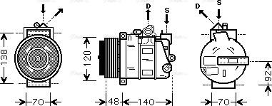 Ava Quality Cooling MS K393 - Kompresors, Gaisa kond. sistēma autodraugiem.lv