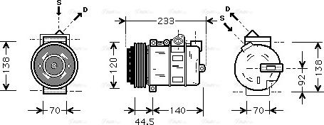 Ava Quality Cooling MSAK277 - Kompresors, Gaisa kond. sistēma autodraugiem.lv