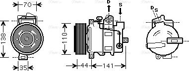 Ava Quality Cooling MS K401 - Kompresors, Gaisa kond. sistēma autodraugiem.lv