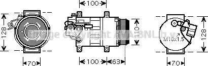 Ava Quality Cooling MS K434 - Kompresors, Gaisa kond. sistēma autodraugiem.lv
