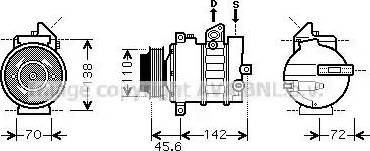 Ava Quality Cooling MS K438 - Kompresors, Gaisa kond. sistēma autodraugiem.lv