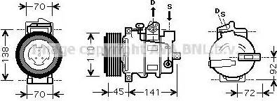 Ava Quality Cooling MS K432 - Kompresors, Gaisa kond. sistēma autodraugiem.lv