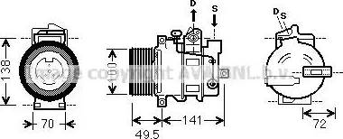 Ava Quality Cooling MS K476 - Kompresors, Gaisa kond. sistēma autodraugiem.lv