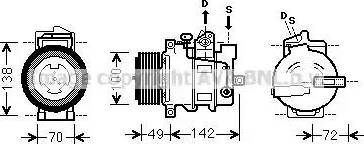 Ava Quality Cooling MSK566 - Kompresors, Gaisa kond. sistēma autodraugiem.lv