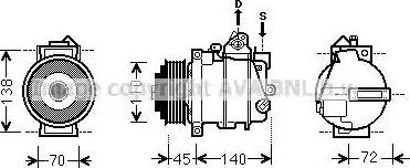 Ava Quality Cooling MSK561 - Kompresors, Gaisa kond. sistēma autodraugiem.lv