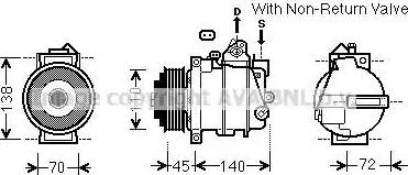 Ava Quality Cooling MSK568 - Kompresors, Gaisa kond. sistēma autodraugiem.lv