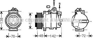 Ava Quality Cooling MSK567 - Kompresors, Gaisa kond. sistēma autodraugiem.lv