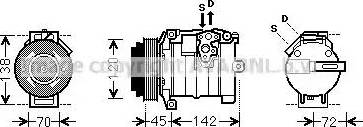Ava Quality Cooling MSK574 - Kompresors, Gaisa kond. sistēma autodraugiem.lv