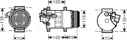 Ava Quality Cooling MSK576 - Kompresors, Gaisa kond. sistēma autodraugiem.lv