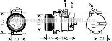 Ava Quality Cooling MSK570 - Kompresors, Gaisa kond. sistēma autodraugiem.lv