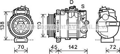 Ava Quality Cooling MSK614 - Kompresors, Gaisa kond. sistēma autodraugiem.lv