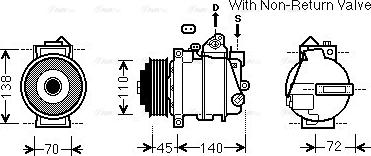 Ava Quality Cooling MSK672 - Kompresors, Gaisa kond. sistēma autodraugiem.lv