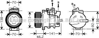 Ava Quality Cooling MSK091 - Kompresors, Gaisa kond. sistēma autodraugiem.lv