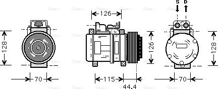 Ava Quality Cooling MS K116 - Kompresors, Gaisa kond. sistēma autodraugiem.lv