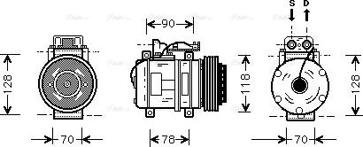 Ava Quality Cooling MS K275 - Kompresors, Gaisa kond. sistēma autodraugiem.lv