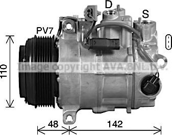 Ava Quality Cooling MSK746 - Kompresors, Gaisa kond. sistēma autodraugiem.lv