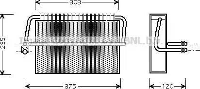 Ava Quality Cooling MS V326 - Iztvaikotājs, Gaisa kondicionēšanas sistēma autodraugiem.lv