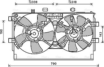 Ava Quality Cooling MT7529 - Ventilators, Motora dzesēšanas sistēma autodraugiem.lv