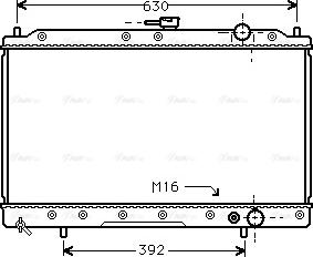 Ava Quality Cooling MTA2043 - Radiators, Motora dzesēšanas sistēma autodraugiem.lv