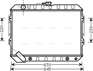 Ava Quality Cooling MTA2089 - Radiators, Motora dzesēšanas sistēma autodraugiem.lv