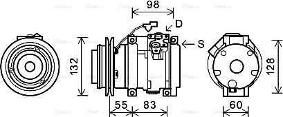 Ava Quality Cooling MTK219 - Kompresors, Gaisa kond. sistēma autodraugiem.lv