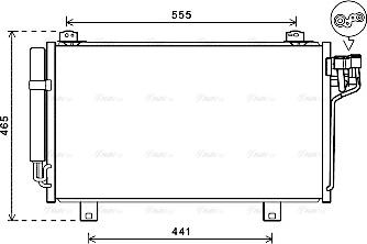 Ava Quality Cooling MZ5261D - Kondensators, Gaisa kond. sistēma autodraugiem.lv