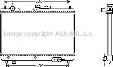 Ava Quality Cooling MZ 2066 - Radiators, Motora dzesēšanas sistēma autodraugiem.lv