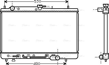 Ava Quality Cooling MZ 2068 - Radiators, Motora dzesēšanas sistēma autodraugiem.lv