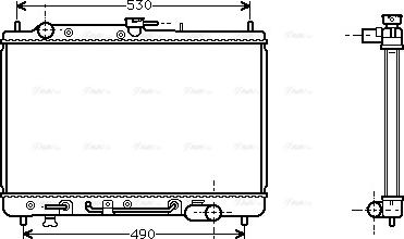 Ava Quality Cooling MZ 2089 - Radiators, Motora dzesēšanas sistēma autodraugiem.lv