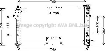 Ava Quality Cooling MZ 2037 - Radiators, Motora dzesēšanas sistēma autodraugiem.lv