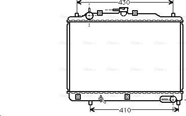 Ava Quality Cooling MZ 2070 - Radiators, Motora dzesēšanas sistēma autodraugiem.lv