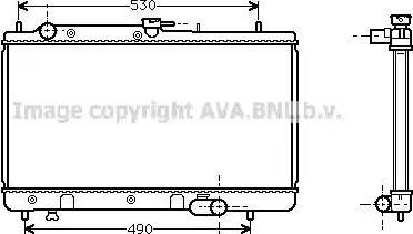 Ava Quality Cooling MZA2071 - Radiators, Motora dzesēšanas sistēma autodraugiem.lv