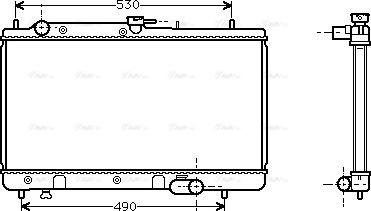 Ava Quality Cooling MZ 2071 - Radiators, Motora dzesēšanas sistēma autodraugiem.lv