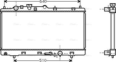 Ava Quality Cooling MZ 2152 - Radiators, Motora dzesēšanas sistēma autodraugiem.lv