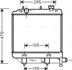 Ava Quality Cooling MZ 2172 - Radiators, Motora dzesēšanas sistēma autodraugiem.lv